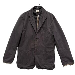 TreVero Mens Workwear Chore Vented Coat Jacket Dark Gray Cotton Size XL